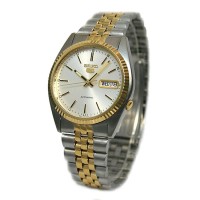 Jual Seiko 5 SNXJ90 Automatic White Dial Two-Tone Stainless Steel Murah