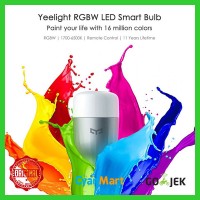 Jual Xiaomi Mi YeeLight LED Bohlam Lampu Yee Light Color RGBW Original Asli Murah