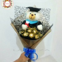 Jual BUKET BUNGA COKLAT FERRERO WISUDA ANNIVERSARY WEDDING BIRTHDAY KADO Murah
