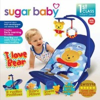 Jual SUGAR BABY INFANT SEAT I LOVE BEAR MUSIK GETAR BOUNC Bc12287 Murah