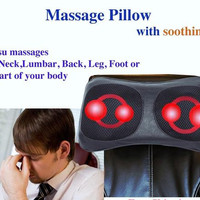 Jual Car Homeneck Shoulder Massage Pillow The Waist Leg Massager Murah