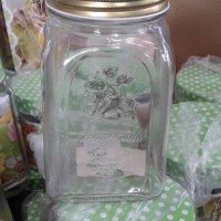 Jual toples kue / toples kaca / canister / kacang mede / kue kering Murah