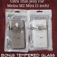 Jual PAKET 2 IN 1 Casing Back Case Cover Ultrathin Jelly Meizu M2 mini FREE Murah