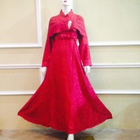 DRESS MUSLIM DENGAN CAPE MODERN DR013