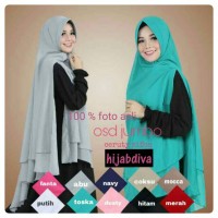 Jual khimar ceruti jumbo syari pet antem berkualitas cantik hijabdiva bdg Murah