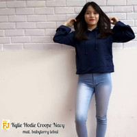 Jual Murah ! Kylie Crop Hoodie Navy Murah