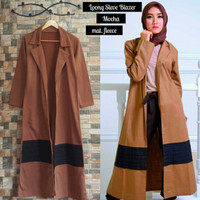 Jual Paling Murah Long Sleeve Mocca Blazer Fleece Murah