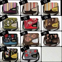 Jual Tas Selempang Wanita Tablet gadget 8 kartu HPO Etnik Organizer Makara Murah