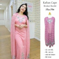 Jual padcokaftan cape brokat bordirries Murah
