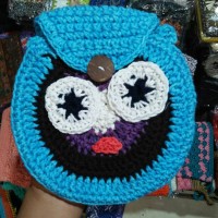 Jual Tas Rajut Selempang Burung Hantu Bundar Murah
