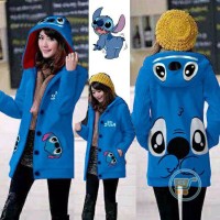 Jual JAKET HOODIE LONG SWEATER LENGAN PANJANG STITCH IMUT LUCU KOREA OOTD Murah