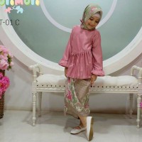 Jual Sherine Pashmina Batik Set 4in1 (baju, bross, rok lilit, jilbab) Murah