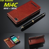Jual XIAOMI MI4I/MI4C Wallet Flip Cover Card Case Flipcover Leather Retro Murah