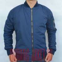 Jual Jaket Pilot / Bomber Navy Tahan angin & Anti Air Model Slim Fit Murah
