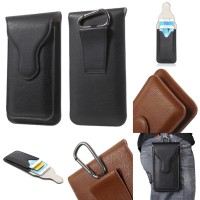 Jual Dual Layer Leather Holster Pouch 5,5in With Carabiner (16 X 8.5 Cm) Murah