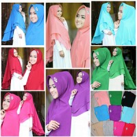 Jual JILBAB / HIJAB KHIMAR ELLYA LAYER Murah