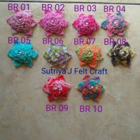 Jual Bros Rajut Bunga Cantik Murah