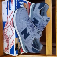 Jual New Balance ML574MDD Waxed Canvas Navy Blue Original New Murah