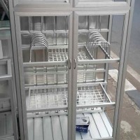 Rak Piring Alumunium Fullbox Superrr 2Pintu Mini Model Lama