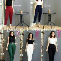 Jual Restock kembali celana Ruffle(Navy/maroon/Green/Black/white) Murah