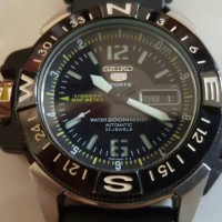 Jual Seiko 5 with map meter black Murah