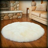 Jual karpet bulu korea bentul bulat diameter 100cm Murah