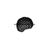 Jual LEGO Part: Black Minifig Hair Bubble Style (Afro) Murah