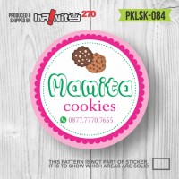Jual stiker label produk kemasan kue cake cookies toples makanan PKLSK-084 Murah