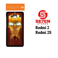 Jual Casing HP Xiaomi Redmi 2, 2S melting iron man mask Custom Hardcase Murah