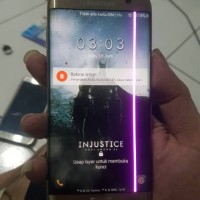 Jual LCD TOUCHSCREEN SAMSUNG S7 EDGE GOLD MINUS GARIS MERAH Murah