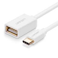 Jual Ugreen Cable OTG Type-C 15cm (US154) - Putih Murah