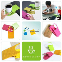 Jual Plastic Table Coffee Cup Holder Cup Clip tempat minum meja Murah