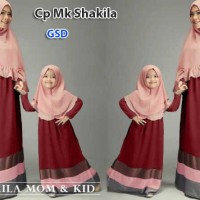 Jual Gamis Baju Ibu dan Anak /Gaun Muslim Mom Kids Shakila 10760 Murah