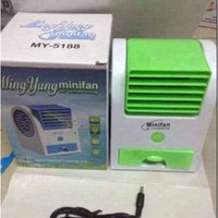 Jual NEW AC Duduk Mini Portable Fragrance Handy Cooler Bladeless Fan Kipas Murah