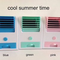 Jual AC Duduk Mini Portable Fragrance Handy Cooler Bladeless Fan Kipas USB Murah