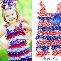 Jual Baju Pesta Bayi Romper Renda Royal Lace Posh Ruffle Bayi USA Murah
