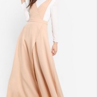 Jual Pakaian wanita: Zalia Pinafore Dress Long Dress Evening Dress Overall Murah
