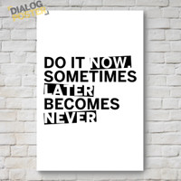 Jual Hiasan Dinding Poster Kayu - Do It Now 20x30 Murah