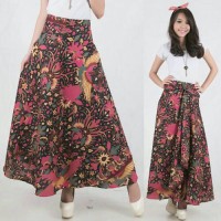 Jual rok maxi lilit payung pinkia batik long skirt-rpi24 Murah