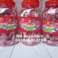 Jual Permen Yupi Strawberry Kiss Isi 125 pcs , Best Seller! Murah