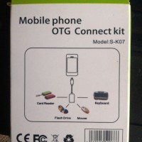 Jual OTG Cable Connect Kit buat Colok Ke HP Android - Hitam Murah