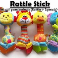 Jual Happy Monkey Rattle Stick Teether / Mainan Bayi Murah