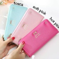 Jual dompet wanita korea zipper wallet import cewek Murah