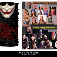 Jual Masker Buff Bandana Joker Topeng Wajah Karakter Kain Multifungsi Keren Murah