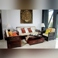 Kursi & Meja Tamu Kayu Jati Sofa Minimalis Furniture Asli Jepara