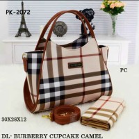 TAS 3 IN 1 SELEMPANG Paket Tas Burberry Cupcake