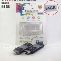 Jual OTG Iphone 3 in 1 64GB Black bisa juga untuk Android dan PC or Laptop Murah