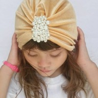 Jual Beauty Turban Velvet with pearl aksesoris jilbab/ hijab Murah