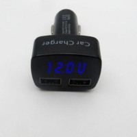 Jual 4in1 Car Charger, Voltmeter, AmpereMeter, Temperature, 3.1A output VST Murah