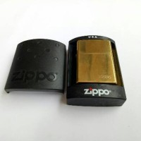 Jual Korek Zippo Gold Grade Ori Denting 2 Full Box Murah